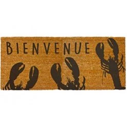 Wadiga Paillasson En Coco Noir 3 Homards 70x30cm