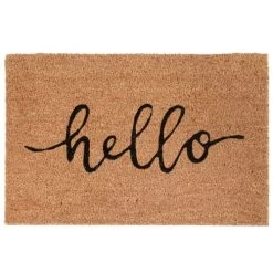 Maisons Du Monde Paillasson En Fibre De Coco Imprimé Noir 40x60