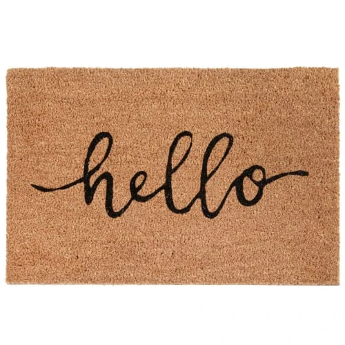 Maisons Du Monde Paillasson En Fibre De Coco Imprimé Noir 40x60 3 Maisons Du Monde Paillasson En Fibre De Coco Imprimé Noir 40x60