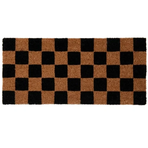 Maisons Du Monde Paillasson En Fibre De Coco Motifs à Carreaux Noirs Et Marrons 25x55 3 Maisons Du Monde Paillasson En Fibre De Coco Motifs à Carreaux Noirs Et Marrons 25x55