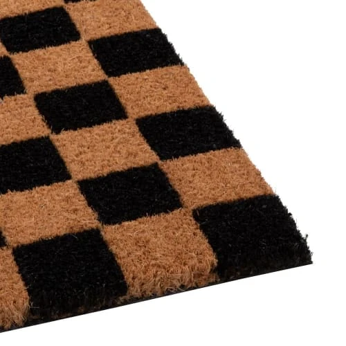 Maisons Du Monde Paillasson En Fibre De Coco Motifs à Carreaux Noirs Et Marrons 25x55 4 Maisons Du Monde Paillasson En Fibre De Coco Motifs à Carreaux Noirs Et Marrons 25x55 – Image 2