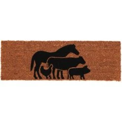 Best For Boots Paillasson En Fibres De Coco Animaux De La Ferme 75 X 25 Cm
