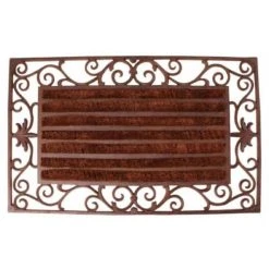 ESSCHERT DESIGN Paillasson En Fonte Et Rouleaux Coco 74x46