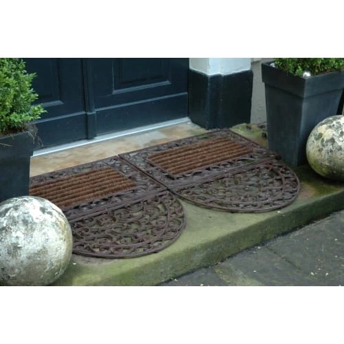 ESSCHERT DESIGN Paillasson En Fonte Et Rouleaux Coco 74x46 5 ESSCHERT DESIGN Paillasson En Fonte Et Rouleaux Coco 74x46 – Image 3