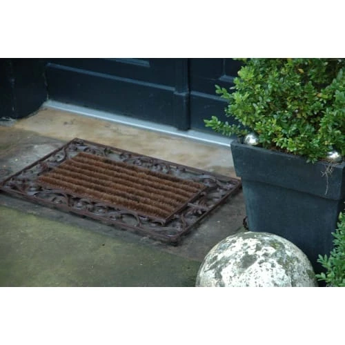 ESSCHERT DESIGN Paillasson En Fonte Et Rouleaux Coco 74x46 6 ESSCHERT DESIGN Paillasson En Fonte Et Rouleaux Coco 74x46 – Image 4