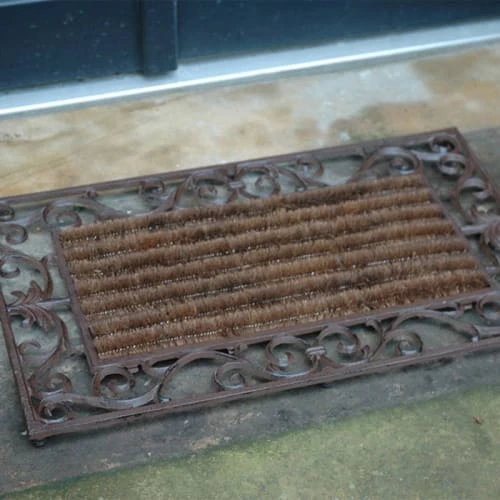 ESSCHERT DESIGN Paillasson En Fonte Et Rouleaux Coco 74x46 7 ESSCHERT DESIGN Paillasson En Fonte Et Rouleaux Coco 74x46 – Image 5