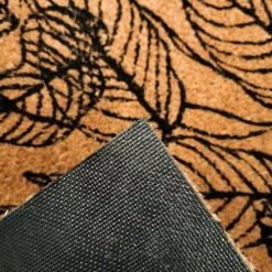 The Deco Factory Paillasson Fibre De Coco Motif Feuilles Naturel-noir 60x40 -Maisons Du Monde Boutique paillasson fibre de coco motif feuilles naturel noir 60x40 5