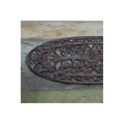 ESSCHERT DESIGN Paillasson Grille En Fonte Ovale 74x48cm 6 ESSCHERT DESIGN Paillasson Grille En Fonte Ovale 74x48cm – Image 4