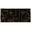 Maisons Du Monde Paillasson Motifs Visages Noirs Et Marron 25x55