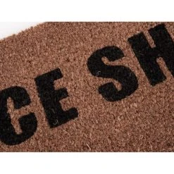 PRESENT TIME Paillasson Nice Shoes Noir Coco Naturel -Maisons Du Monde Boutique paillasson nice shoes noir coco naturel 2