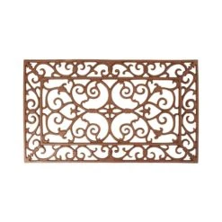 ESSCHERT DESIGN Paillasson Rectangulaire Avec Ornements En Fonte