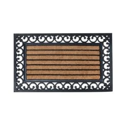 ESSCHERT DESIGN Paillasson Rectangulaire En Coco Et Caoutchouc 75x45