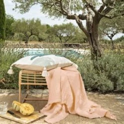 Magma Plaid 100% Coton Gaufré Beige Nature 130x170 -Maisons Du Monde Boutique plaid 100 coton gaufre rose peche 130x170 tanea