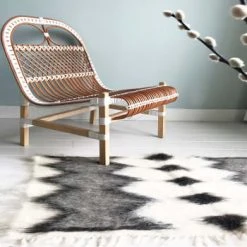 Malagoon Plaid En Laine 75x125 -Maisons Du Monde Boutique plaid 100 laine noir et blanc 75x125 mini floorplaid