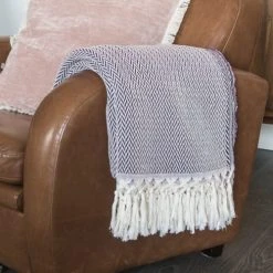 Febronie Plaid 130x170 Aubergine -Maisons Du Monde Boutique plaid 130x170 aubergine 3