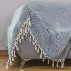 Febronie Plaid 130x170 Bleu Canard