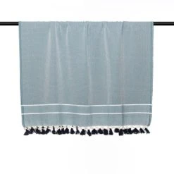 Febronie Plaid 130x170 Bleu Pétrole -Maisons Du Monde Boutique plaid 130x170 bleu petrole 9