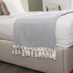 Febronie Plaid 130x170 Gris Anthracite 12 Febronie Plaid 130x170 Gris Anthracite -Maisons Du Monde Boutique plaid 130x170 gris anthracite 4