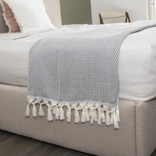 Febronie Plaid 130x170 Gris Anthracite 7 Febronie Plaid 130x170 Gris Anthracite – Image 5