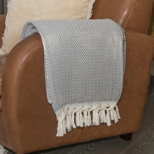 Febronie Plaid 130x170 Gris Anthracite 8 Febronie Plaid 130x170 Gris Anthracite – Image 6