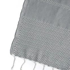 Febronie Plaid 130x170 Gris Moyen -Maisons Du Monde Boutique plaid 130x170 gris moyen 14