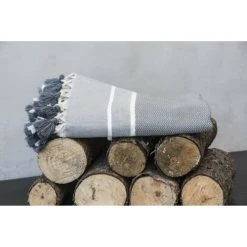 Febronie Plaid 130x170 Gris Moyen 12 Febronie Plaid 130x170 Gris Moyen -Maisons Du Monde Boutique plaid 130x170 gris moyen 4