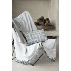 Febronie Plaid 130x170 Gris Perle