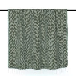 Febronie Plaid 130x170 Kaki -Maisons Du Monde Boutique plaid 130x170 kaki 4