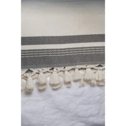 Febronie Plaid 130x170 Noir -Maisons Du Monde Boutique plaid 130x170 noir 3