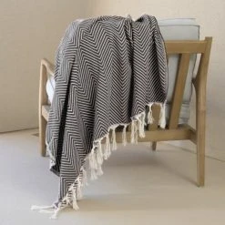 Febronie Plaid 130x170 Noir