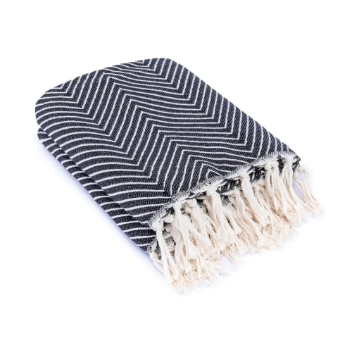 Febronie Plaid 130x170 Noir 4 Febronie Plaid 130x170 Noir – Image 2