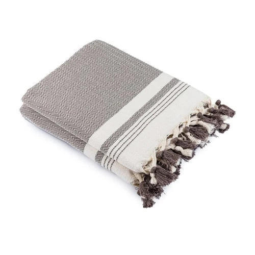 Febronie Plaid 130x170 Taupe 4 Febronie Plaid 130x170 Taupe – Image 2