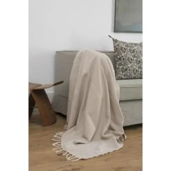 Febronie Plaid 130x170 Taupe Clair