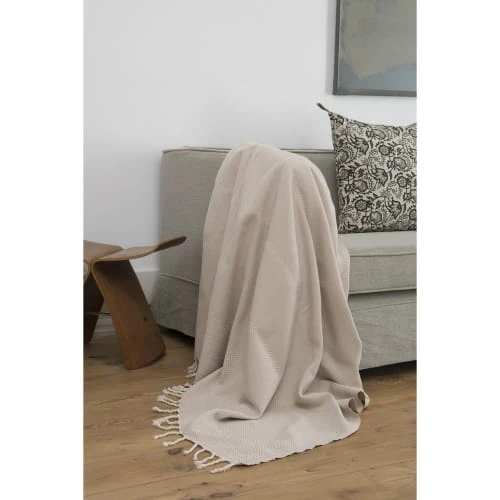 Febronie Plaid 130x170 Taupe Clair 3 Febronie Plaid 130x170 Taupe Clair