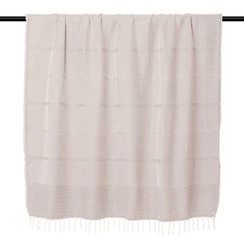 Febronie Plaid 130x170 Taupe Clair 5 Febronie Plaid 130x170 Taupe Clair – Image 3