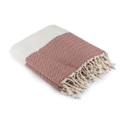 Febronie Plaid 130x170 Tomette -Maisons Du Monde Boutique plaid 130x170 tomette 3