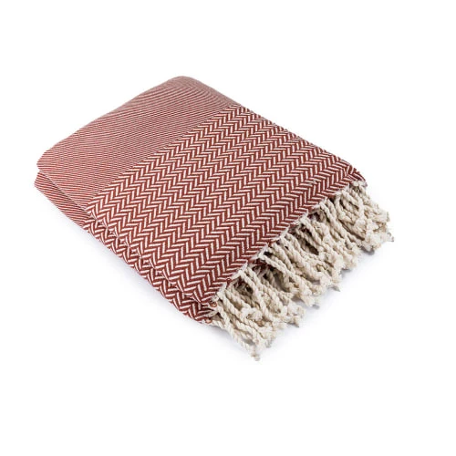 Febronie Plaid 130x170 Tomette 4 Febronie Plaid 130x170 Tomette – Image 2