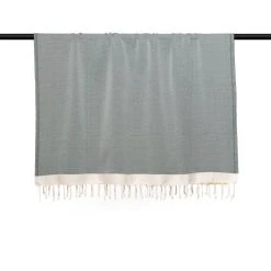 Febronie Plaid 130x170 Vert Kaki / écru 11 Febronie Plaid 130x170 Vert Kaki / écru -Maisons Du Monde Boutique plaid 130x170 vert kaki ecru 3