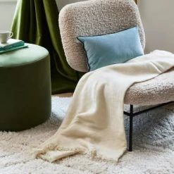 Madura Plaid 140x200 Cm Camel -Maisons Du Monde Boutique plaid 140x200 cm neige de meribel alena 1