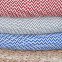 Febronie Plaid 160x250 Bleu Grec -Maisons Du Monde Boutique plaid 160x250 bleu grec 3