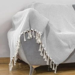 Febronie Plaid 160x250 Gris Chiné