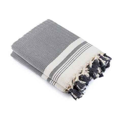 Febronie Plaid 160x250 Gris Moyen 4 Febronie Plaid 160x250 Gris Moyen – Image 2