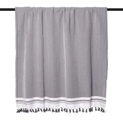 Febronie Plaid 160x250 Gris Moyen 10 Febronie Plaid 160x250 Gris Moyen -Maisons Du Monde Boutique plaid 160x250 gris moyen 14