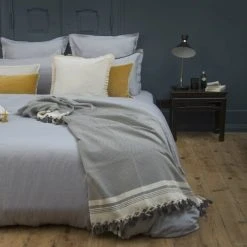 Febronie Plaid 160x250 Gris Moyen 11 Febronie Plaid 160x250 Gris Moyen -Maisons Du Monde Boutique plaid 160x250 gris moyen 15