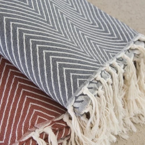 Febronie Plaid 160x250 Gris Moyen 4 Febronie Plaid 160x250 Gris Moyen – Image 2