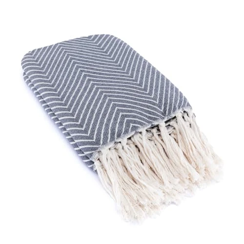 Febronie Plaid 160x250 Gris Moyen 5 Febronie Plaid 160x250 Gris Moyen – Image 3