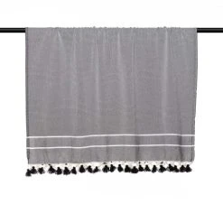 Febronie Plaid 160x250 Noir -Maisons Du Monde Boutique plaid 160x250 noir 9