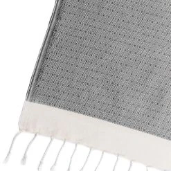 Febronie Plaid 160x250 Noir / écru 10 Febronie Plaid 160x250 Noir / écru -Maisons Du Monde Boutique plaid 160x250 noir ecru 2