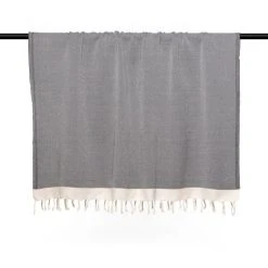 Febronie Plaid 160x250 Noir / écru 11 Febronie Plaid 160x250 Noir / écru -Maisons Du Monde Boutique plaid 160x250 noir ecru 3