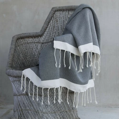 Febronie Plaid 160x250 Noir / écru 3 Febronie Plaid 160x250 Noir / écru